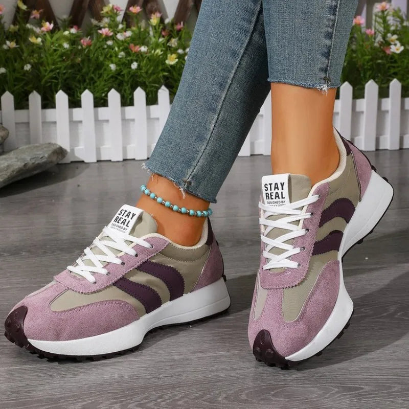 2026 Women Sneakers Spring New Luxury Flat Comfortable Slip on Soft Trend Sneakers Women Lightweight Outdoor Shoes for Women